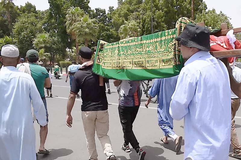 جنازة الفنانة السعدية اللوك