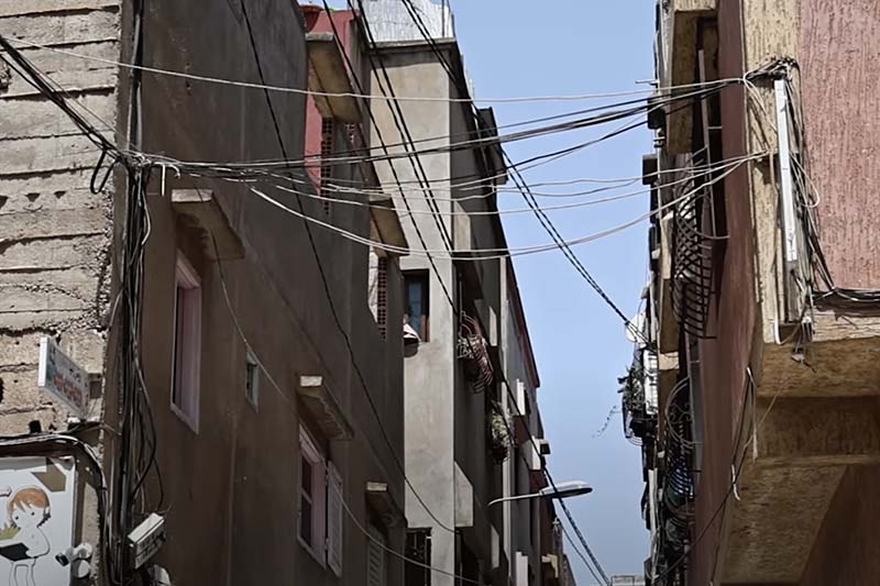 ربط كهربائي خطير بسلا