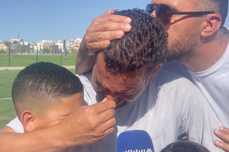 حزن عائلة اللاعب الحراقي
