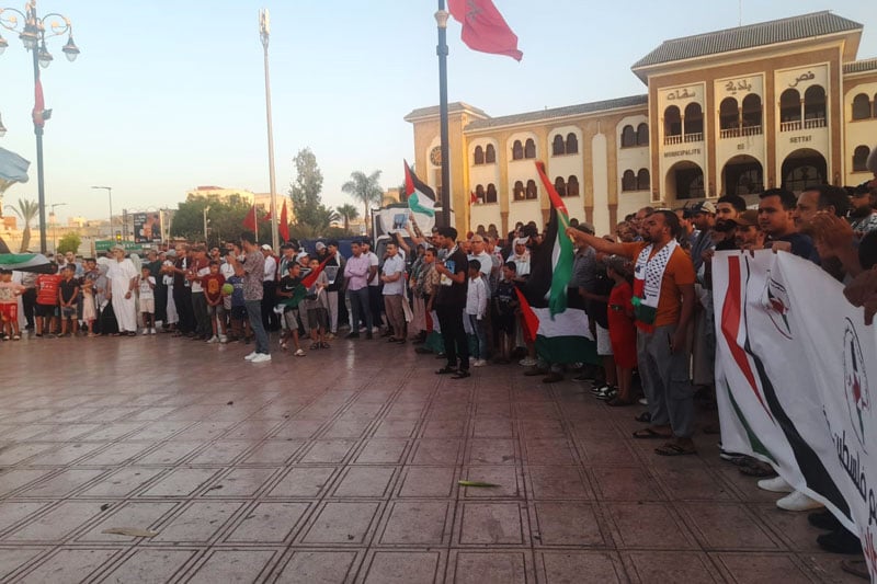 وقفة في سطات تندد باغتيال هنية