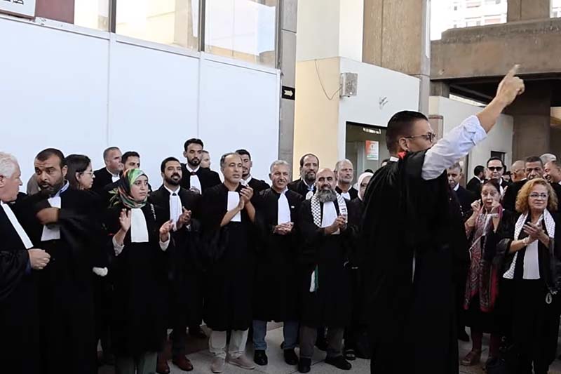 محامون يحتجون بالدار البيضاء