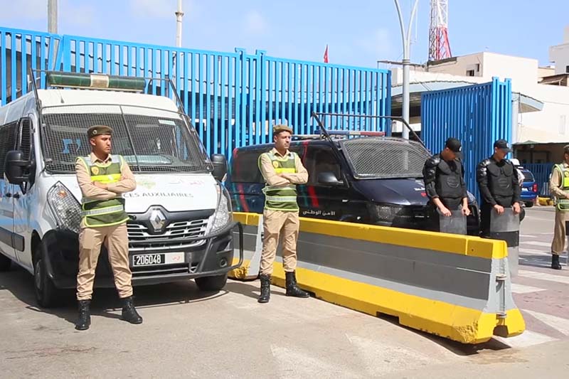 حراسة مشددة في معبر مليلية