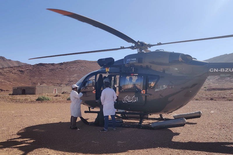 درك الحوز ينقذ سيدة في حالة حرجة