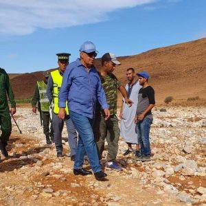 والي جهة كلميم يتفقد مناطق السيول