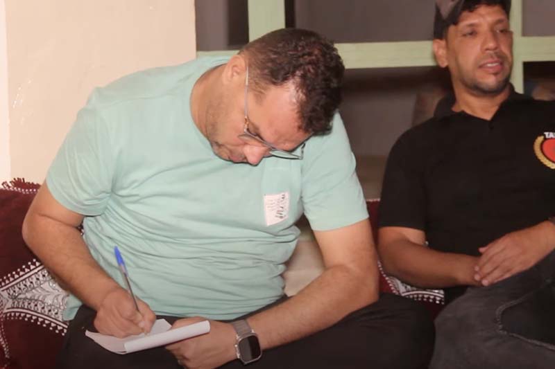 مع ضحايا الفيضان في طاطا