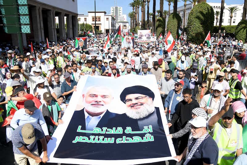 من الرباط إلى فلسطين .. آلاف المغاربة يحيون الذكرى الأولى لـ"طوفان الأقصى"