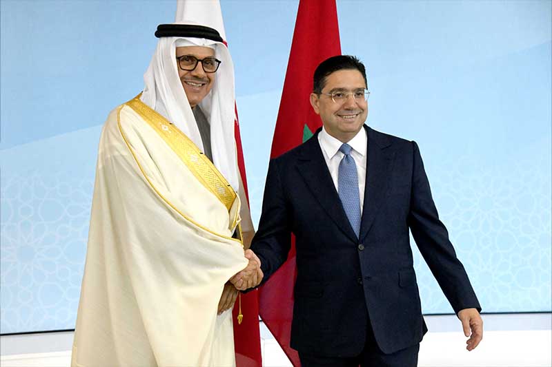 بوريطة يستقبل وزير خارجية البحرين