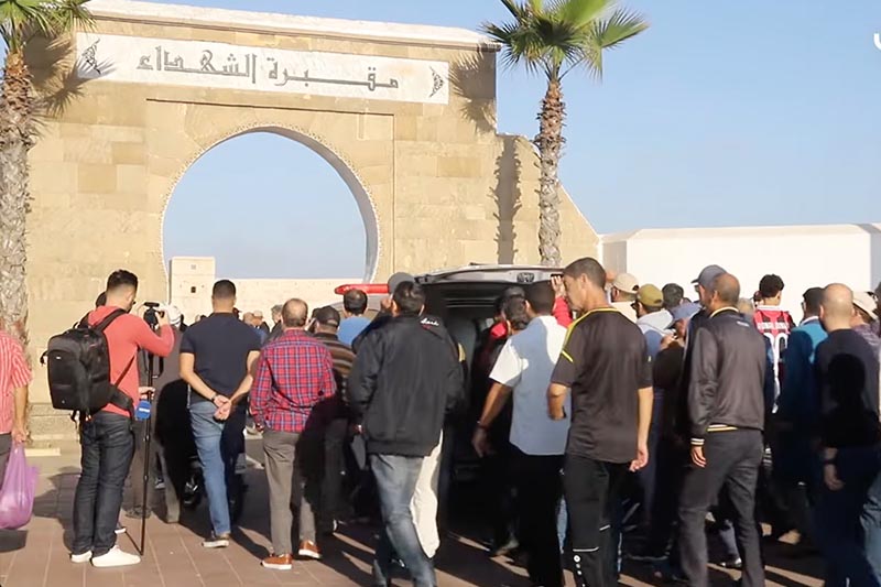 جنازة اللاعب السابق حسن أقصبي