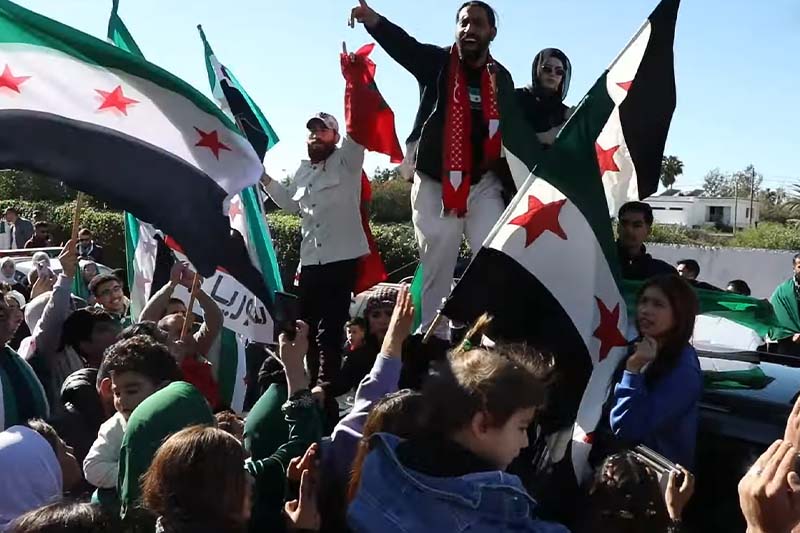 سوريون يشكرون دعم المغرب