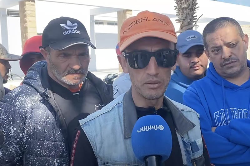 بحارة يحتجون في الجديدة