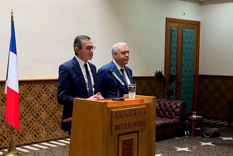 لفتيت يستقبل وزير الداخلية الفرنسي