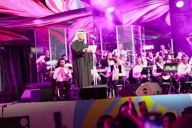 الجسمي يمتع جمهور البيضاء