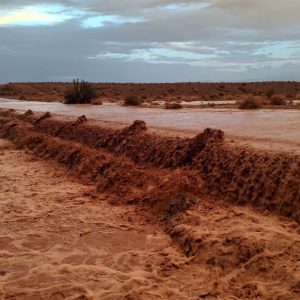 سيول تعرقل طريق ورزازات وتنغير