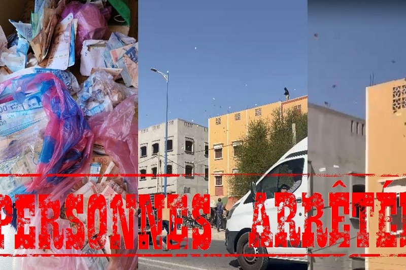 "أموال متطايرة" توقف 3 أشخاص‬