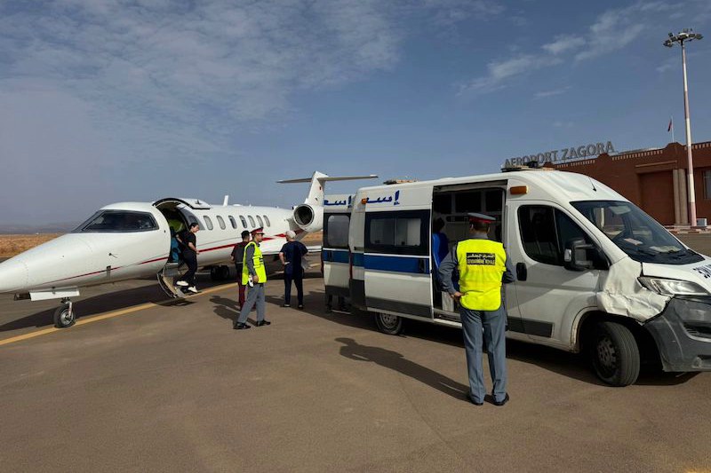 طائرة طبية تتدخل لنقل طفل مريض