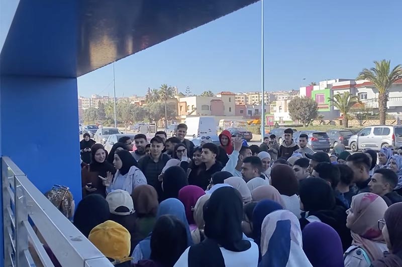 غضب طلابي بجامعة شعيب الدكالي