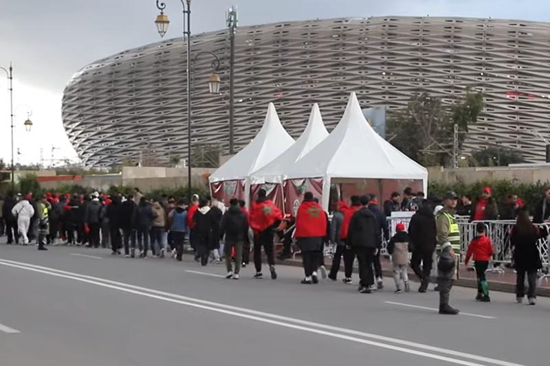 أجواء ولوج الجماهير لمباراة مالي