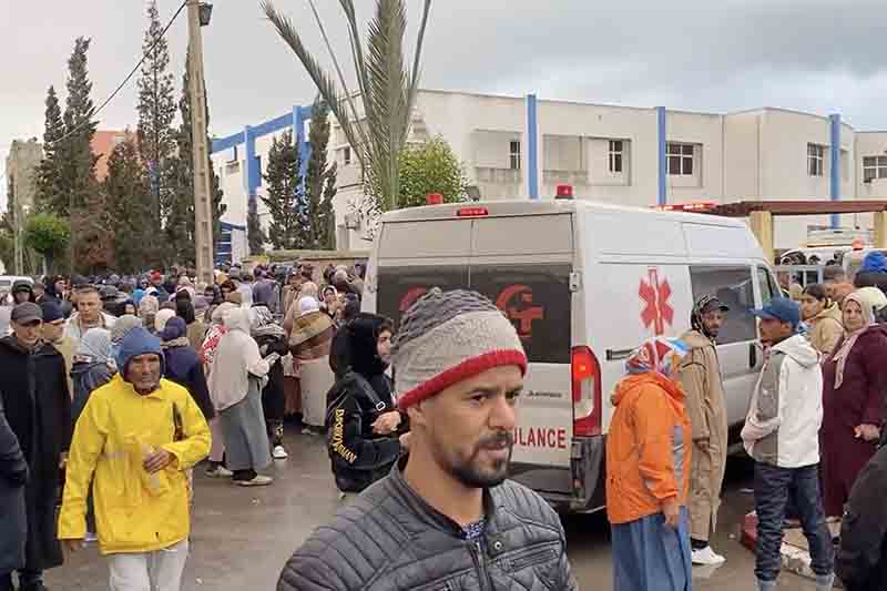 حزن بمستودع الأموات في آسفي