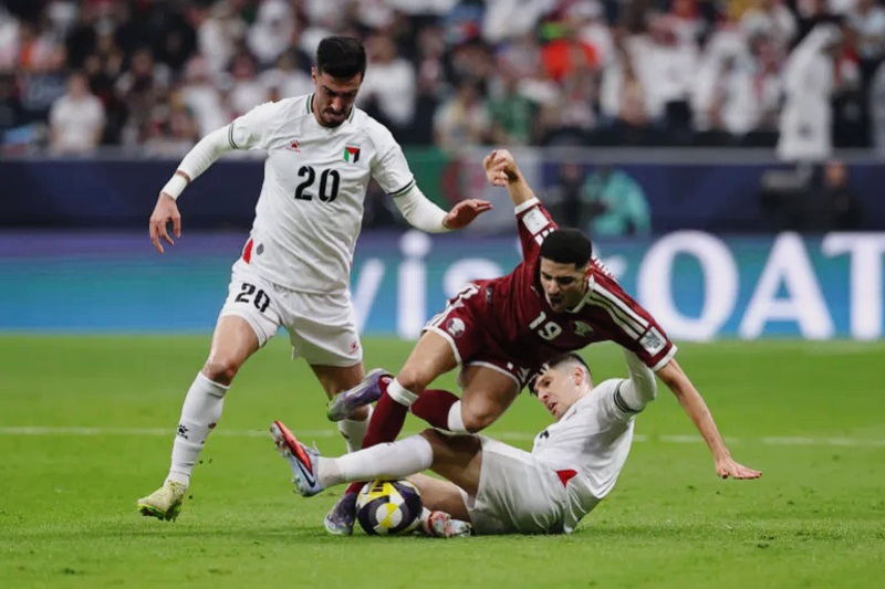 فلسطين تفوز على قطر بهدف قاتل