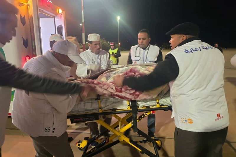 طائرة إسعاف تنقل مصابا إلى طنجة