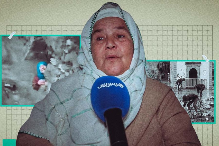 مع ناجية من "فيضان آسفي"
