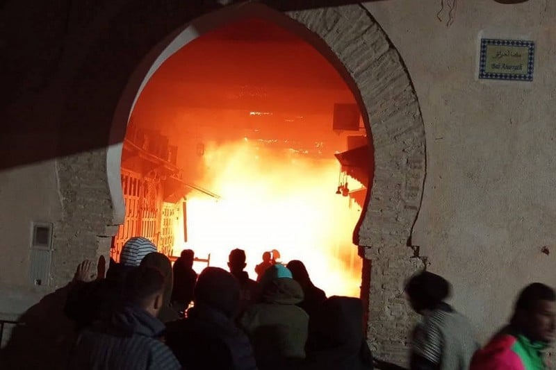 سجن متشرد بسبب حريق في تازة