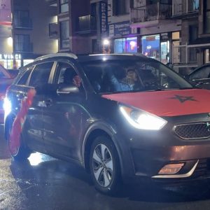 الجالية المغربية بكندا تحتفل بالتأهل