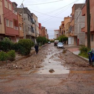 التساقطات تربك أحياء في بني ملال