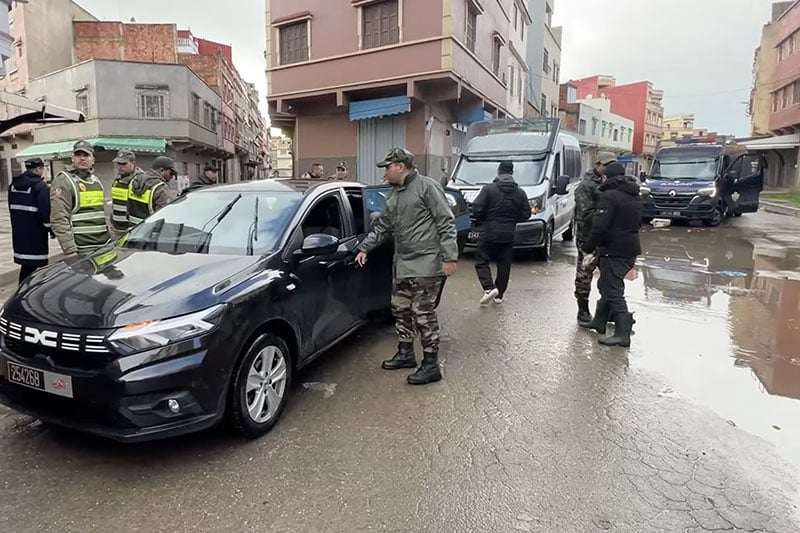 جهود الإخلاء بالقصر الكبير