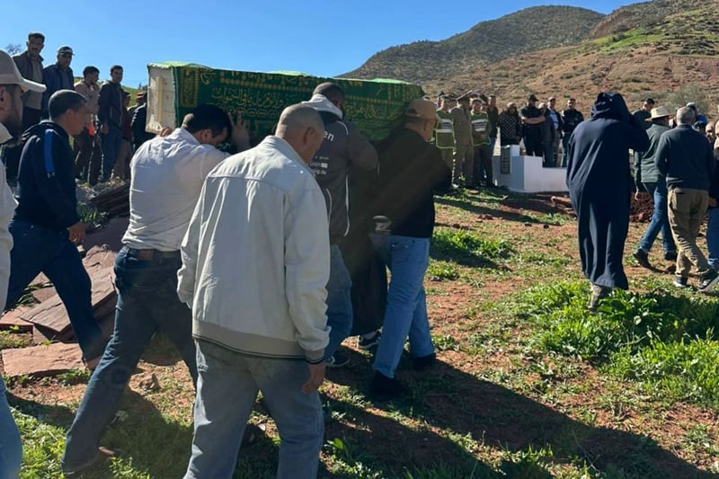 وداع مؤثر للتلميذة هبة في واويزغت