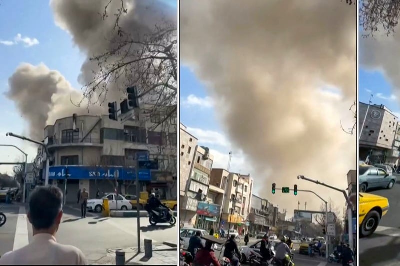 واشنطن وتل أبيب تشنان هجوما واسعا على إيران وانفجارات في مدن عدة