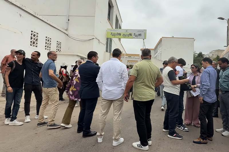أجواء مؤثرة أمام مراكز الباكالوريا