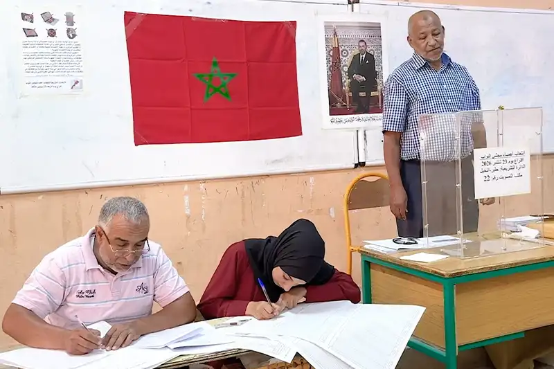 افتتاح مكاتب التصويت بمراكش