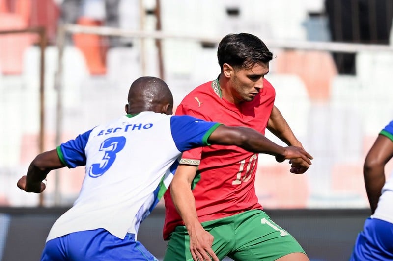 المنتخب المغربي يتجاوز ليسوتو بثنائية في تصفيات كأس إفريقيا 