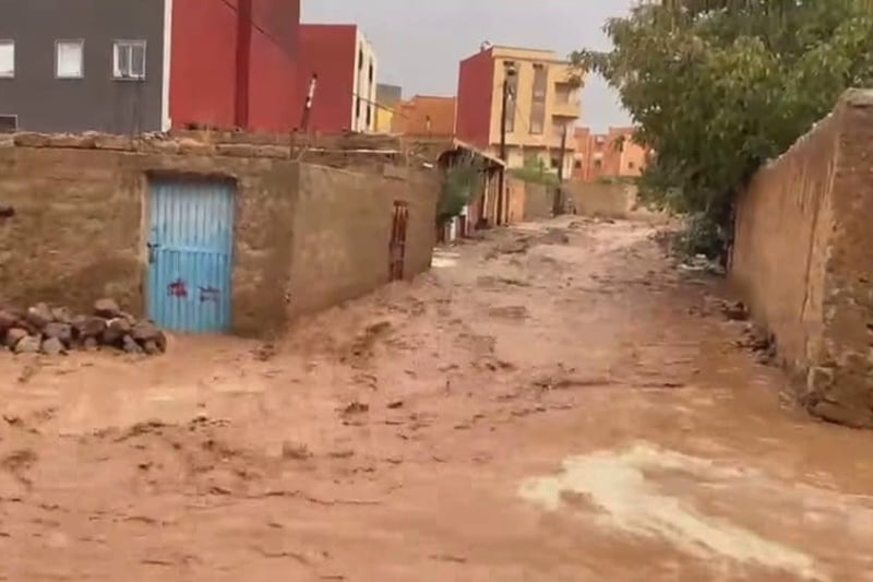 أمطار رعدية قوية تنعش إقليم تنغير