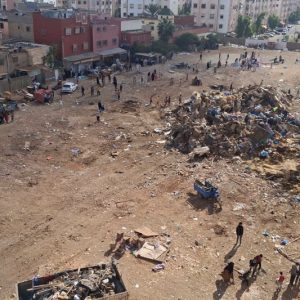 هدم أشهر سوق عشوائي ضواحي البيضاء