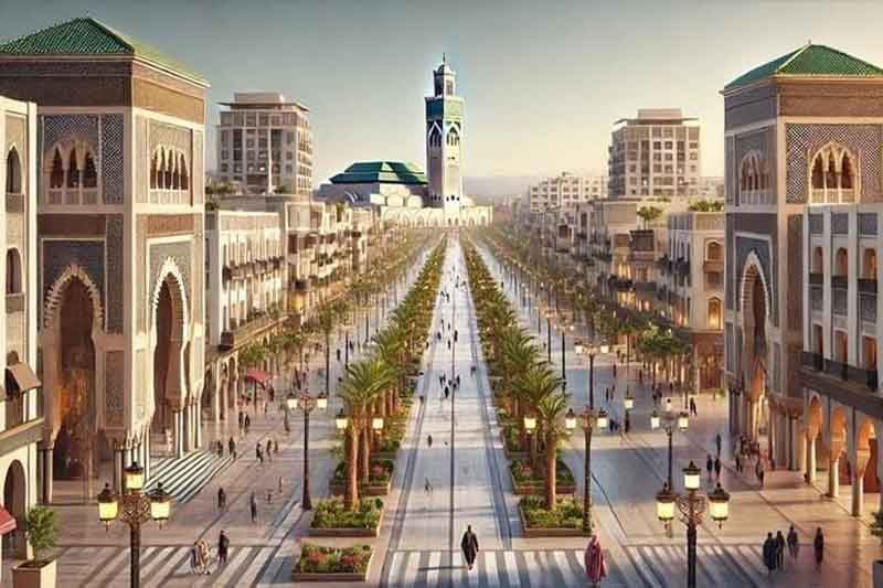 أشغال تهيئة مشروع المحج الملكي