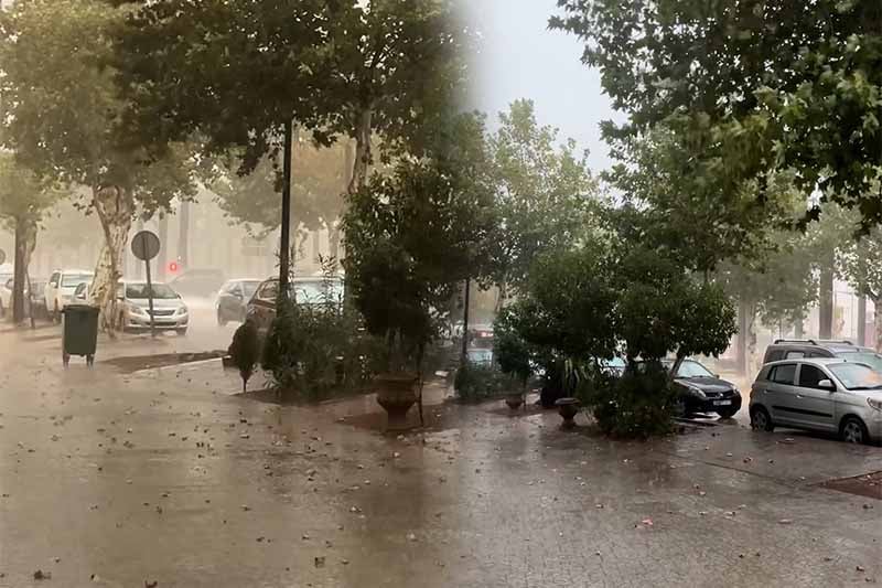 عاصفة قوية تضرب فاس