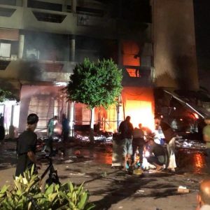 حريق مهول يلتهم مركب القدس بتزنيت